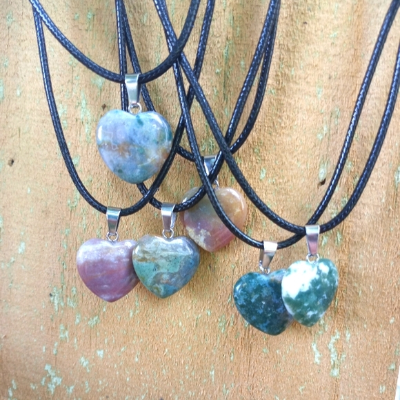 Hand Crafted Jewelry - Indian Agate Pendant Necklace